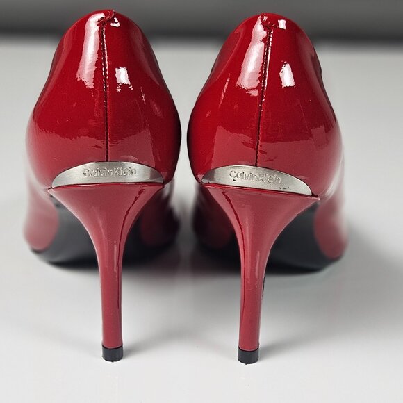 Calvin Klein Women's Gayle 2 Pump Red Shiny - Picture 7 of 16